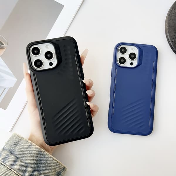 iPhone 16 Pro Max Gaer4 Imitation MagSafe Stötsäker TPU Skal Brun