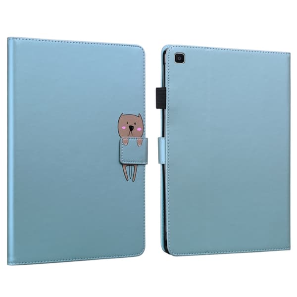 Samsung Galaxy Tab S5e 10.5 T720 Cartoon Läderfodral Blå