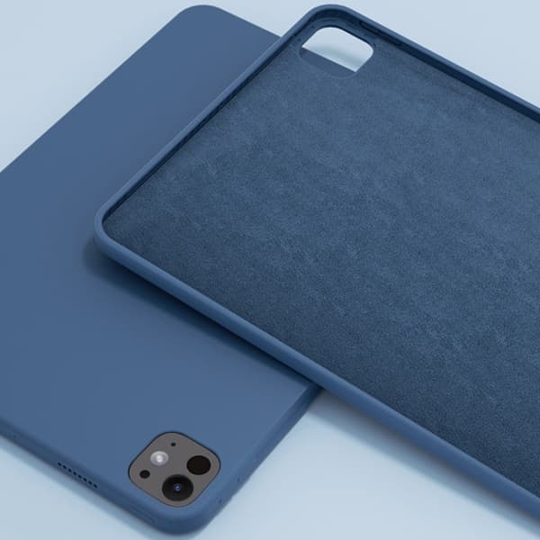 iPad Pro 11 2024 - Mutural Silikon Mikrofiber Skal Svart