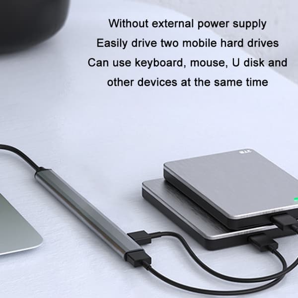 7-i-1 USB 3.0 Dockningsstation - Multifunktionell Hub med Typ-C Gränssnitt