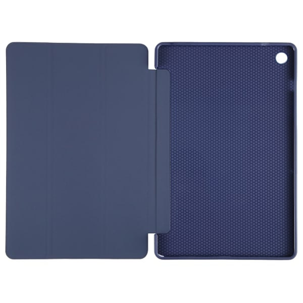 Samsung Galaxy Tab A9+ Skal i TPU Läder med Tri-fold Flip Mörkblå