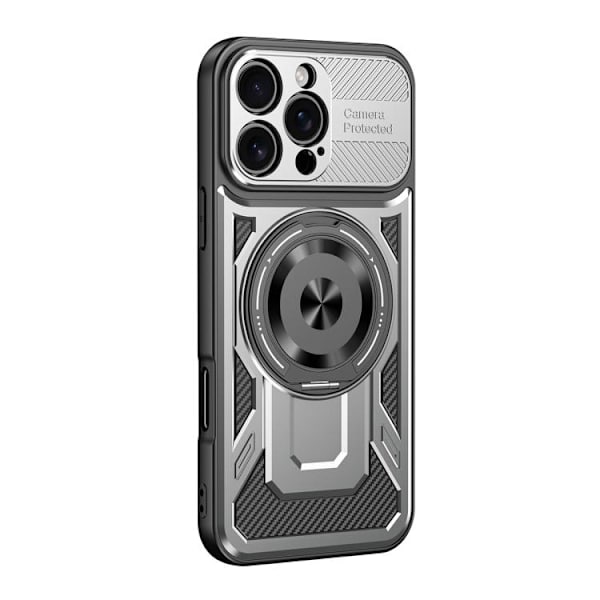 iPhone 16 Pro Armor Rotating MagSafe Skal Grå