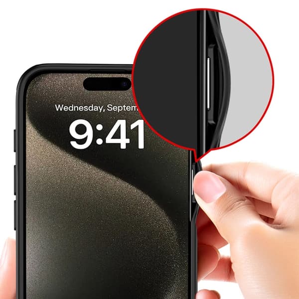 iPhone 16 Pro Max Skal - Armor Clear TPU Hård PC Telefonfodral Grå