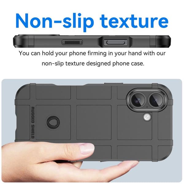 iPhone 17 Skal med Full Coverage och Stötskydd - TPU Svart