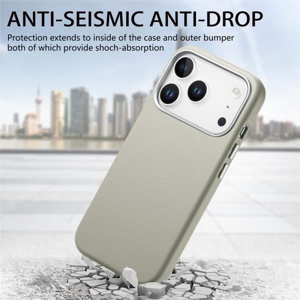 iPhone 18 Pro Max / iPhone 17 Pro Max Skal med elektropläterade metallknappar och MagSafe Vit
