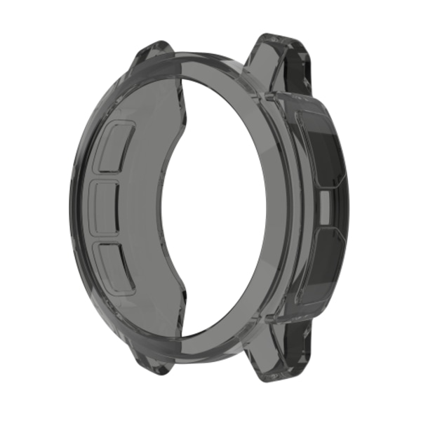 För Garmin Instinct 2S Half Coverage Hollowed TPU Watch Case Transparent Black