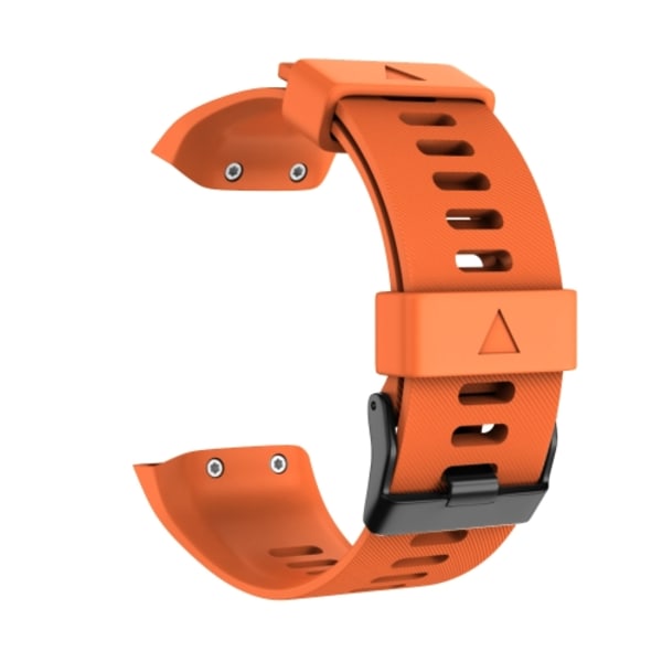 För Garmin Forerunner 35 Black Buckle Silicone Watch Band Orange