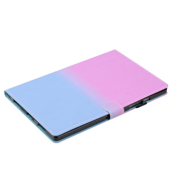 iPad Pro 11 2024 Skal i Smart Läder med Gradient Stitching Lila Blå