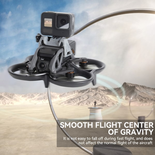 RCSTQ-förlängningshållare med 1/4-skruv för DJI Avata / Action 2/Gopro Hero11 Black