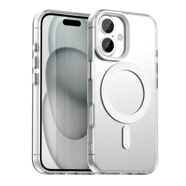 iPhone 17 Skal - Candy Magsafe PC Hybrid TPU Vit