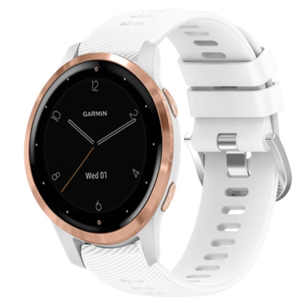 För Garminmove3S 18mm enfärgad watch White