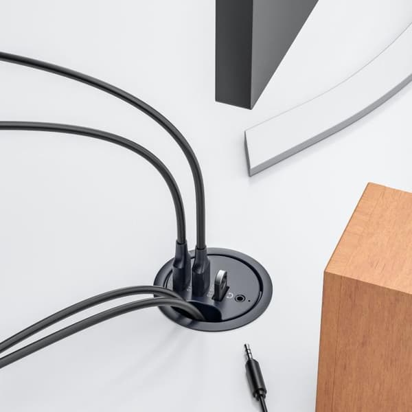 USB3.0 Bordgrommet Hub med 4 portar - 1,2 m Kabel, Snabb 5Gbps, Enkel Installation