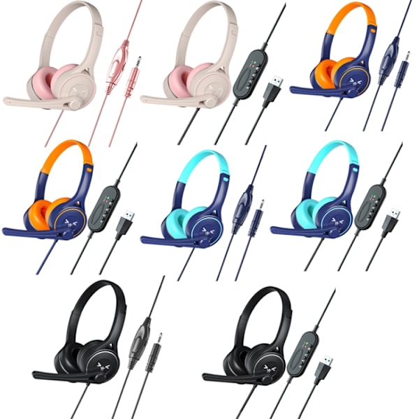 Soyto SY-G30 Online Class Computer Headset, Kontakt: 3,5 mm Svart