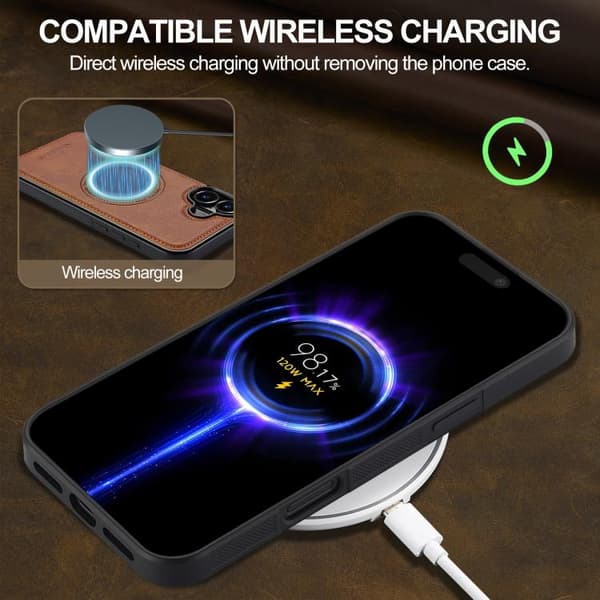 iPhone 17 Skal med MagSafe av LC.IMEEKE Brun