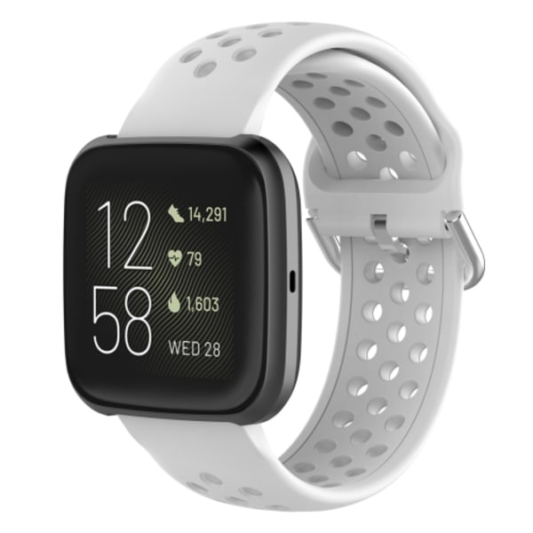 23 mm för Fitbit Blaze / Fitbit Versa 2 Universal Sport Silicone Watch Band White