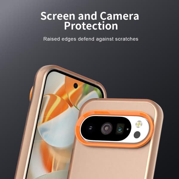 för Pixel 10 / 10 Pro Skal - Candy PC Hybrid TPU Stöttålig Mobilskal Orange