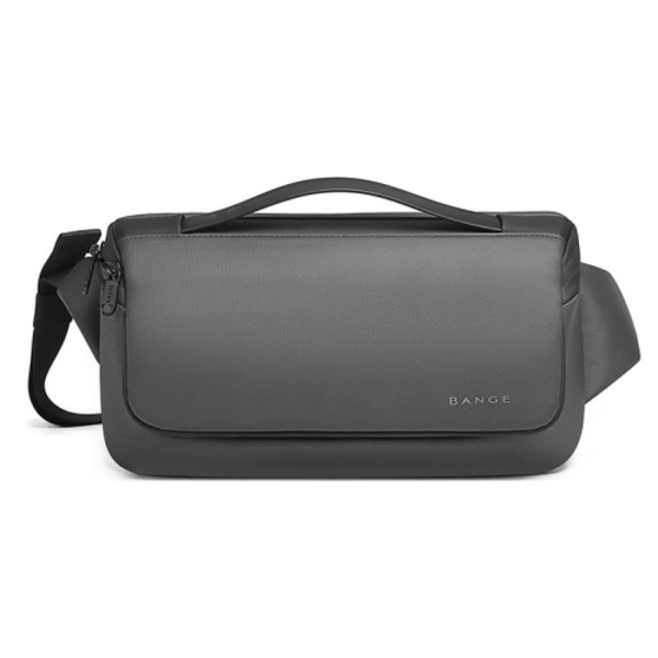 BANGE BG-77202 Herrmode Bröstväska Vattentät Bärbar Förvaringsväska Messenger Bag grå