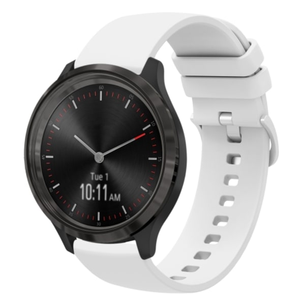 För Garminmove 3 20mm enfärgad mjukt watch White