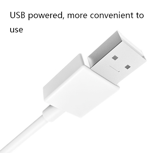 2 LED-lampor Kosmetisk Rum Badrumsspegel Frontljus USB Trefärgs Dimljus