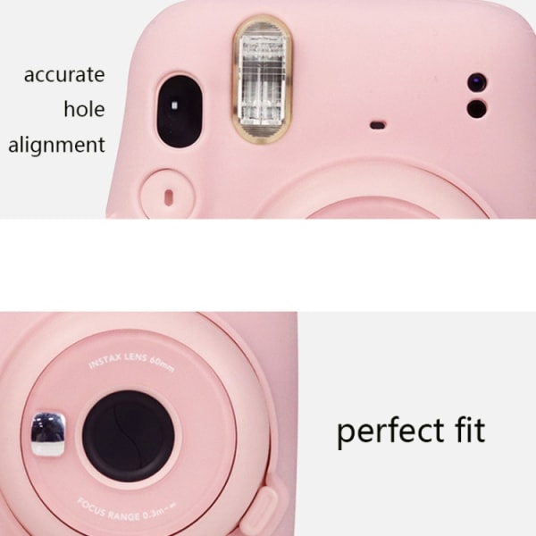 Kamera Jelly Färg Silikon Skyddande Skal För Fujifilm Instax mini 11 Blå