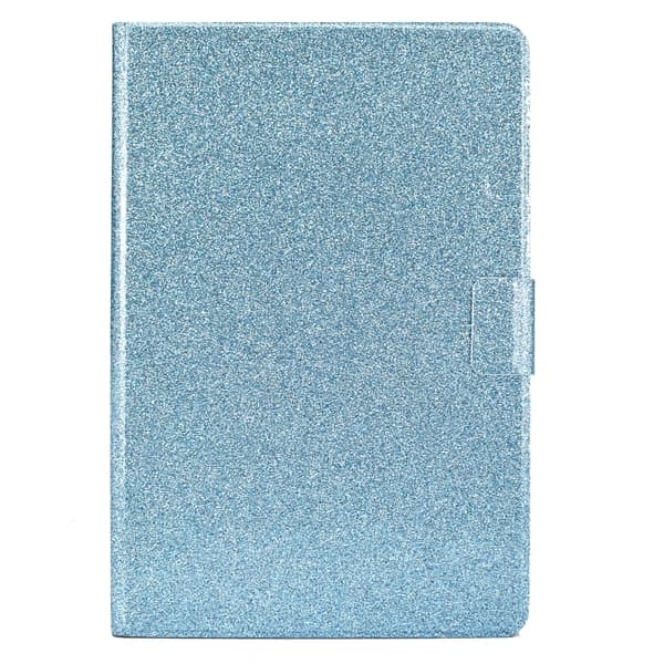 Samsung Galaxy Tab S8/S7 Smart Läderfodral med Glittrande Varnish Blå