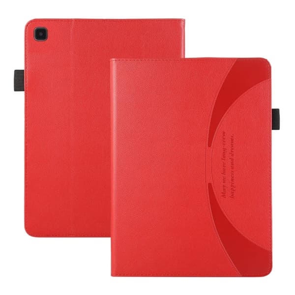 Samsung Galaxy Tab S5e T720 Litchi Textur Läderfodral Röd