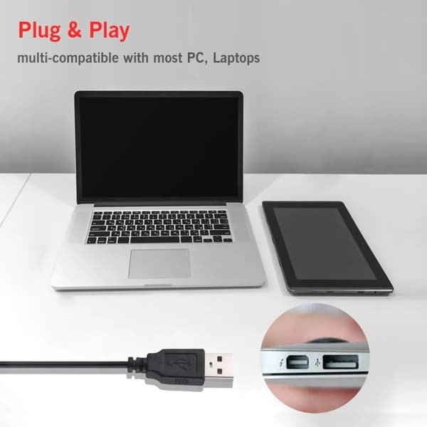 M-301 USB-mikrofon för bärbar dator, PC, onlinemöten och röstinspelning