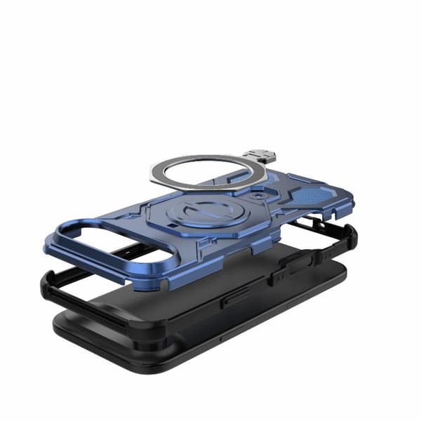 iPhone 17 Air Skal - Solid Färg med MagSafe Magnetisk TPU+PC Blå
