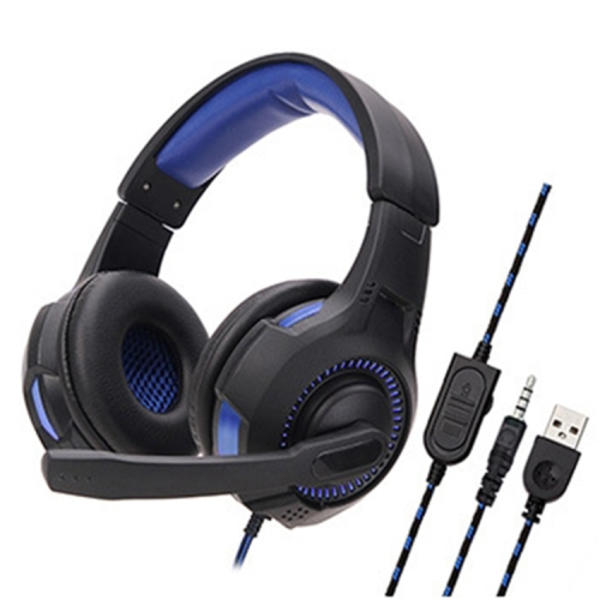 Soyto SY885MV Luminous Gaming Headset för PS4 Svart blå