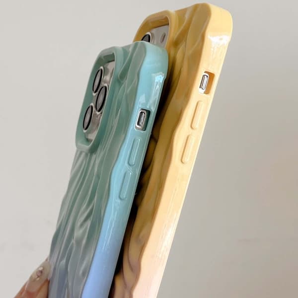 iPhone 16 Pro Wrinkle Gradient Oily Feel TPU Skal Rosa