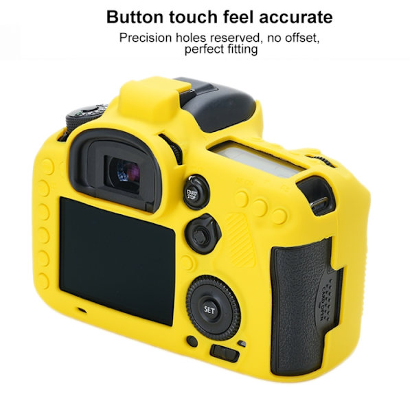 Mjukt silikonfodral för Canon EOS 7D Mark II Gul