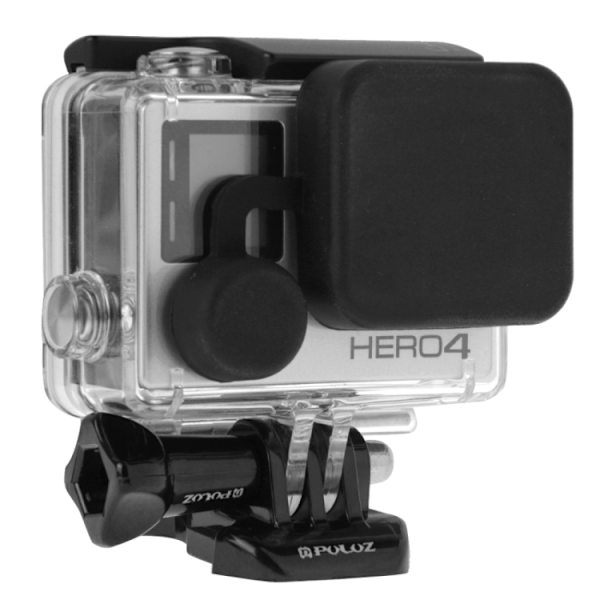 Skyddande kameralinsskydd + höljesfodral set för GoPro HERO4 /3+ /3