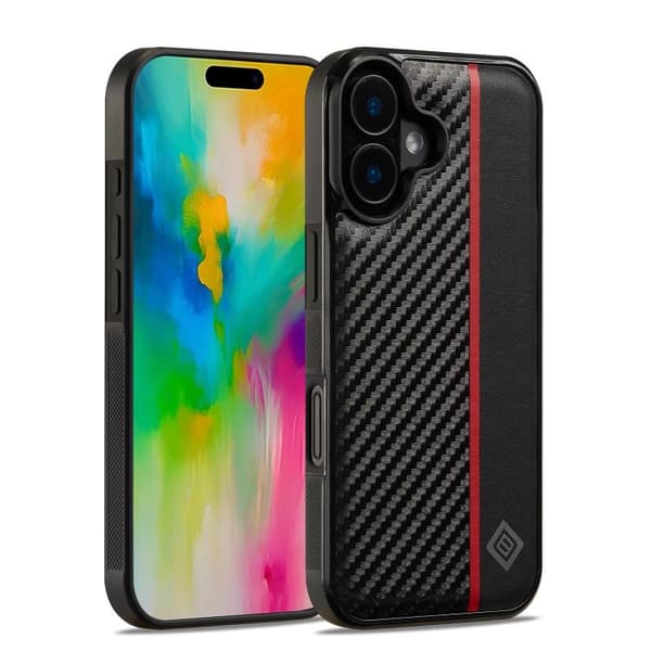 iPhone 17 Skal - kolfibertextur, 3 - 1 Stötsäker