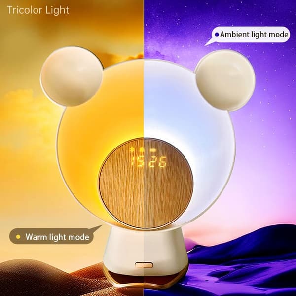 Moonlight Smart Sensing Bear Lamp Stödjer Bluetooth Högtalare Trådlös Laddning