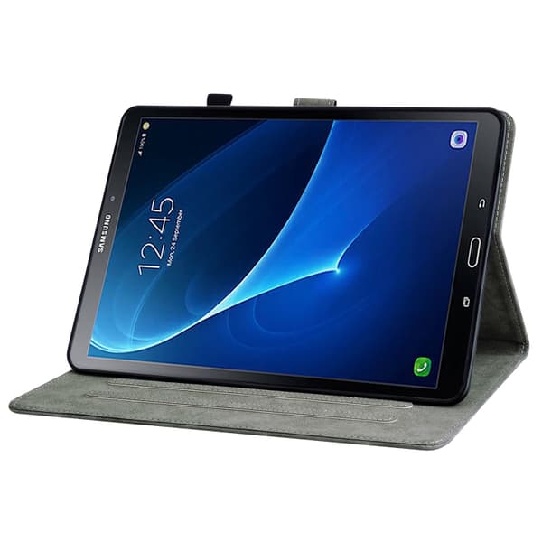 Samsung Galaxy Tab A 10.1 (2016) T580/T585 Tiger Mönster Flip Läderfodral Brun