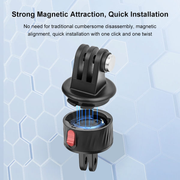 Magnetisk basadapter för actionkamera