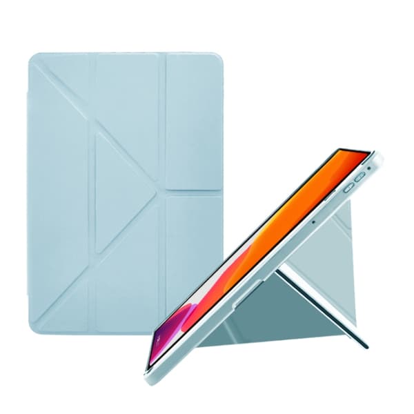 Samsung Galaxy Tab S7/S8 2-i-1 Y-fold Smart Läderfodral Isvit