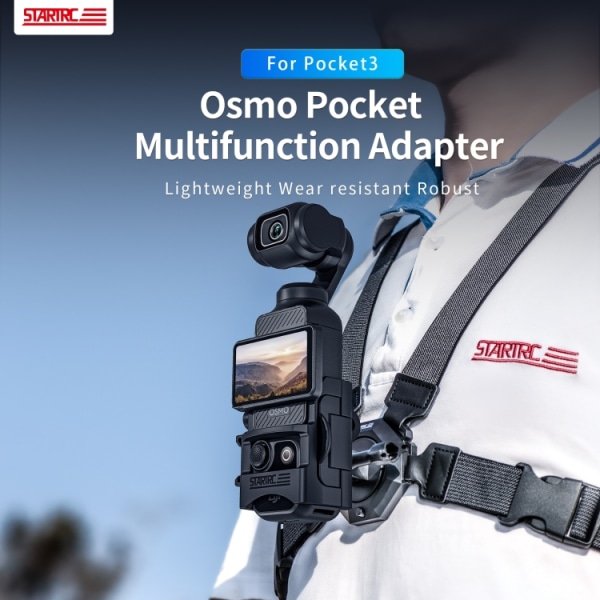 För DJI OSMO Pocket 3 STARTRC Multifunktionell Fast Montering Expansionsadapter Fäste