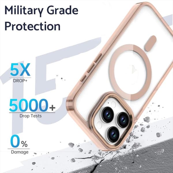 iPhone 16 Pro Max MagSafe Magnetisk Klar Skal Blå