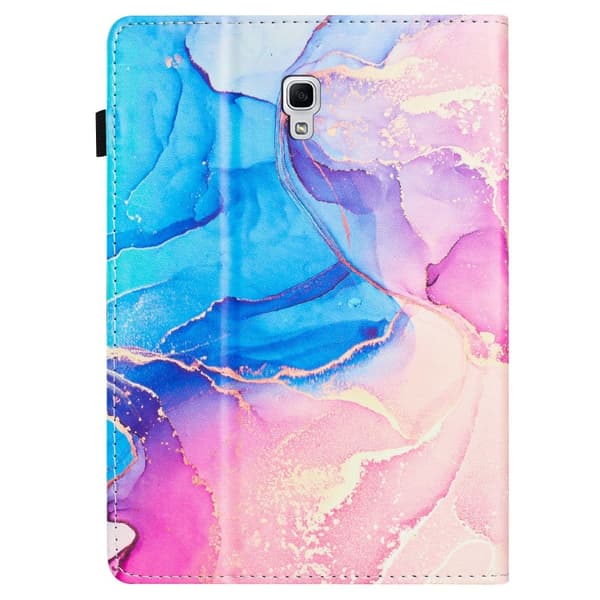 Samsung Galaxy Tab A 10.5 T590 Marble Litchi Läderfodral Rosa Blå