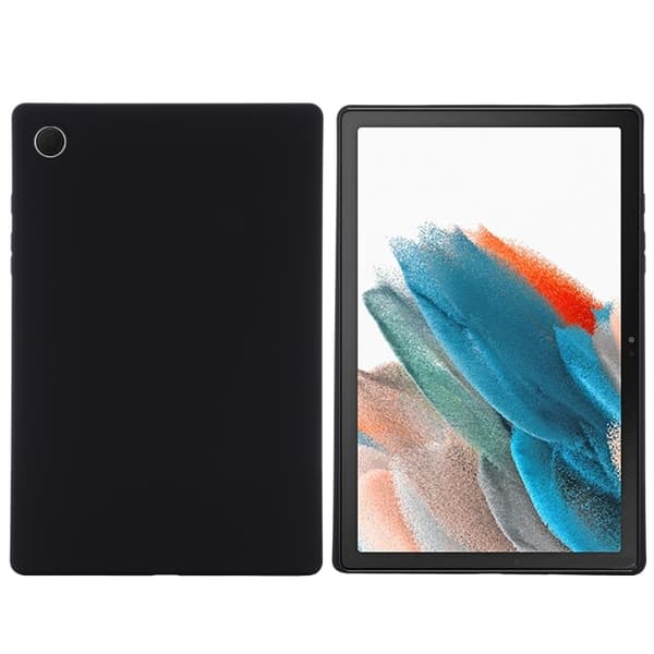 Samsung Galaxy Tab A8 10.5 (2021) Solid Färgad Silikon Stötsäker Tabletfodral Svart