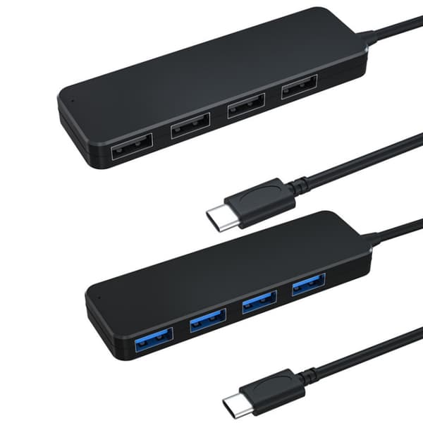 AC3-L43 USB-C 4-Port High-Speed Expansion Dock - 120cm, 5Gbps Data Transfer, Plug & Play, Multi-Device Support, Durable ABS Design