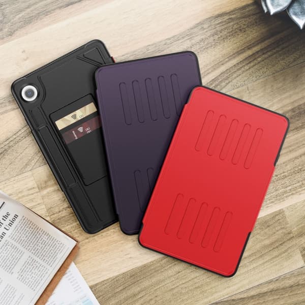 Samsung Galaxy Tab A9 / A11 Magnetiskt läderfodral Röd