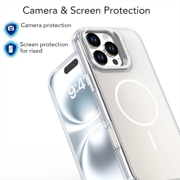 iPhone 16 Pro Max Gradient Discolor Lens Kickstand Magsafe Skal Ökenguld