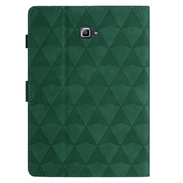 Samsung Galaxy Tab A 10.1 (2016) T580 Diamantmönstrad Läderfodral Grön