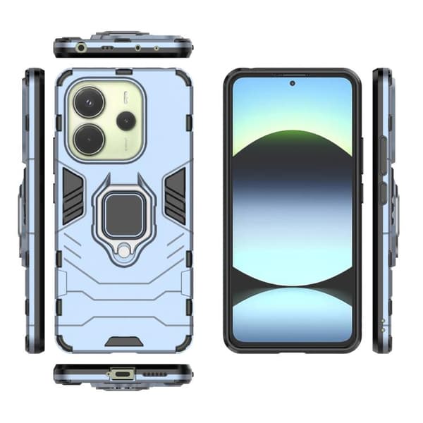 Redmi Note 14 4G - Stöttåligt PC + TPU Fodral Marinblå