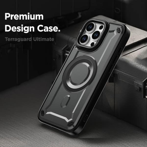 iPhone 16 Pro Max MagSafe Skal med Linshållare Purpur