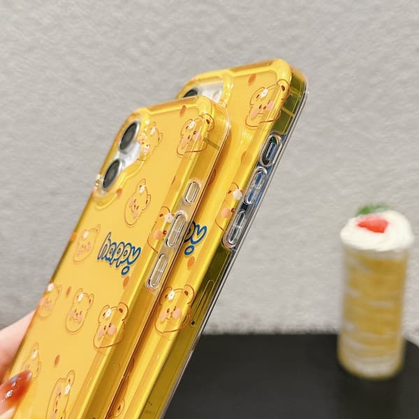 iPhone 16 Pro Max Dubbel-sidig IMD Tryckt TPU Skal Rosa gris