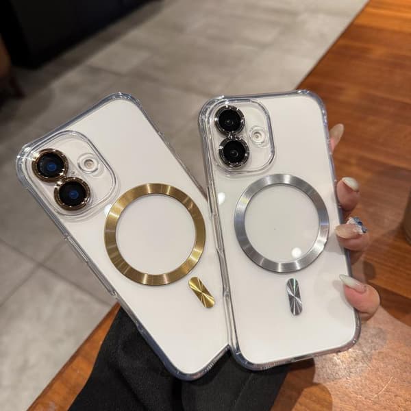 iPhone 16 Pro Max Transparent Akryl MagSafe Skal Svart