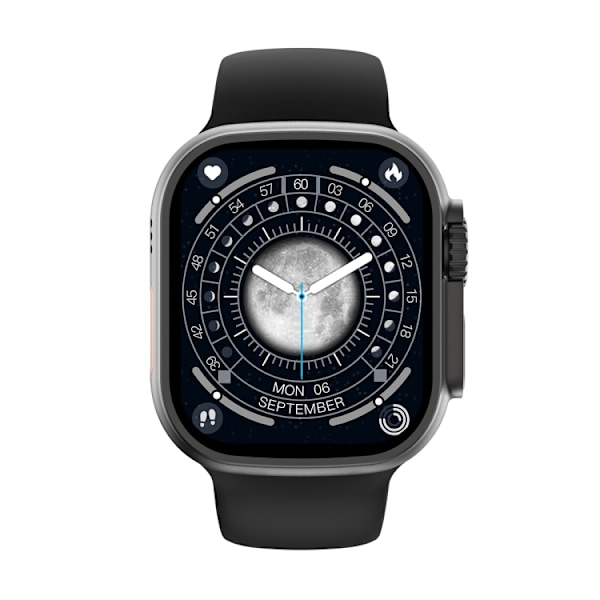 Ultra9 2,1 tums färgskärm Smart Watch Svart